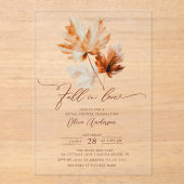 Whispers of Herfst Bridal Shower Invitation Acryl Uitnodigingen (Voorkant)