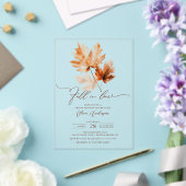 Whispers of Herfst Bridal Shower Invitation Acryl Uitnodigingen (Insitu (Huwelijk))