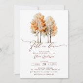 Whispers of Herfst Bridal Shower Invitation Kaart (Voorkant)