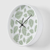 Whispers Of Leaves: Een Tijdloze Natuur Klok (Hoek)