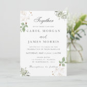 Whispers of Love: een botanische bruiloft Kaart (Staand voorkant)