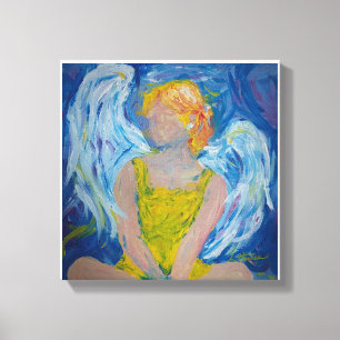"Whispers of Love" Engel Canvas Print
