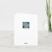 "Whispers of Love" engel vakantie kaart met uitspa (Achterkant)