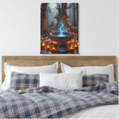 Whispers of Magic Beneath the Moon Canvas Afdruk (Insitu (Slaapkamer))