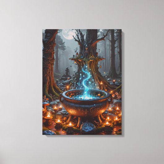 Whispers of Magic Beneath the Moon Canvas Afdruk (Voorkant)