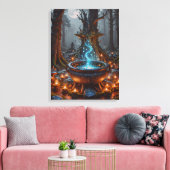 Whispers of Magic Beneath the Moon Canvas Afdruk (Insitu (Woonkamer))