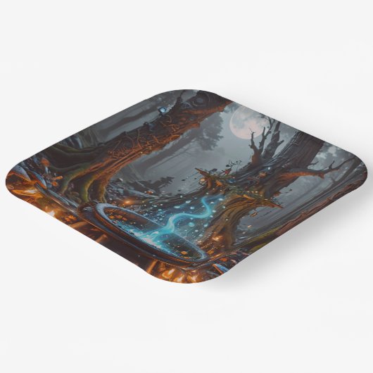 Whispers of Magic Beneath the Moon Papieren Bordje (Gebogen)