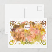 Whispers of Magic: Two Fairy Friends in a Garden Briefkaart (Voorkant / Achterkant)