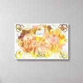 Whispers of Magic: Two Fairy Friends in a Garden Canvas Afdruk (Voorkant)