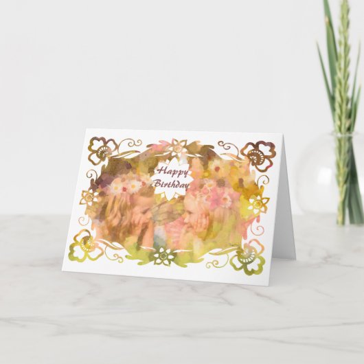 Whispers of Magic: Two Fairy Friends in a Garden Kaart (Voorkant)