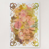 Whispers of Magic: Two Fairy Friends in a Garden Legpuzzel (Verticaal)