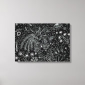 Whispers of nature. Botanical line art. Canvas Afdruk (Voorkant)