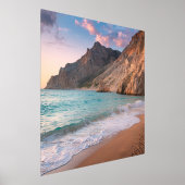 Whispers of Natuur - Schilderachtig strand en berg Folie Afdrukken (Laagn)