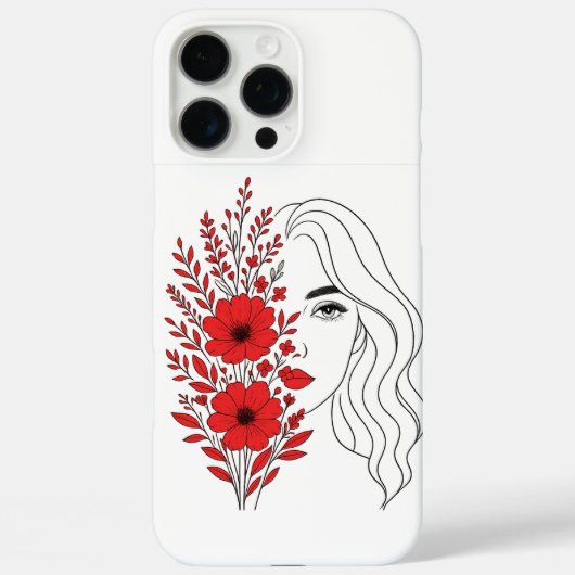 Whispers of Natuur - Vrouwelijke schoonheid in blo Case-Mate iPhone Case (Achterkant)