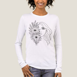 Whispers of Natuur - Vrouwelijke schoonheid in blo Tri-Blend Shirt