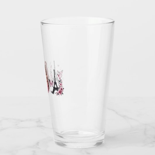 Whispers of Paris Petals Over the Eiffel A Butterf Glas (Links)