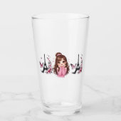 Whispers of Paris Petals Over the Eiffel A Butterf Glas (Voorkant)