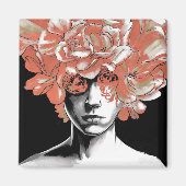 Whispers of Petals: A Dreamlike Tapestry Magneet (Voorkant)