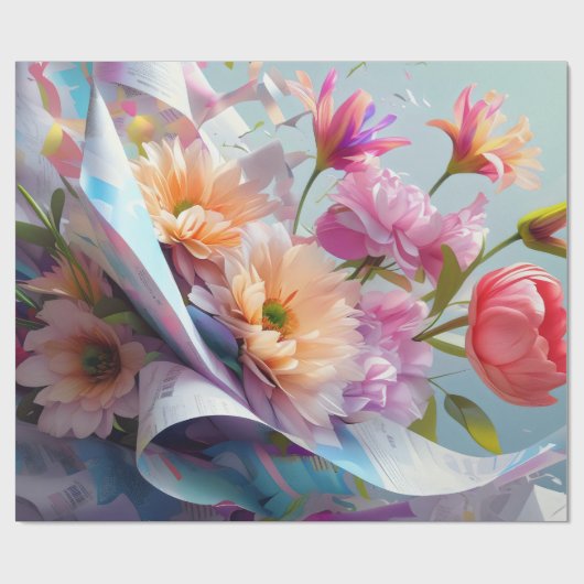 Whispers of Petals Cadeaupapier (Vlak)