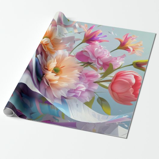 Whispers of Petals Cadeaupapier (Uitgerold)