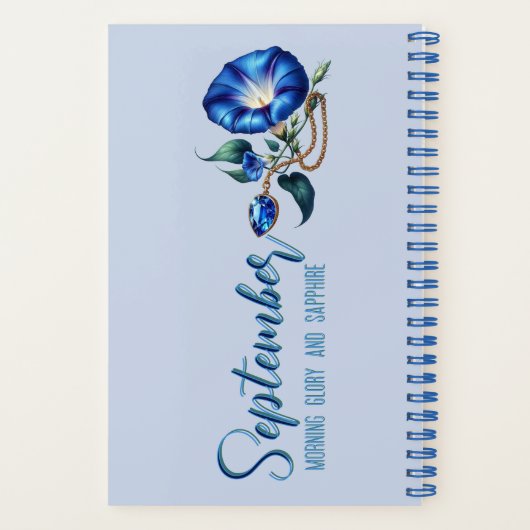 Whispers of Sapphire Dawn Keepsake  Notitieboek (Achterkant)