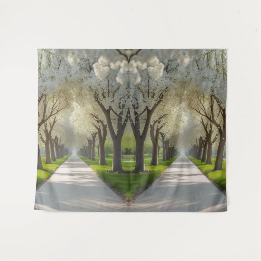 Whispers of Spring - Blooming Pathway Wandkleed (Voorkant (horizontaal))