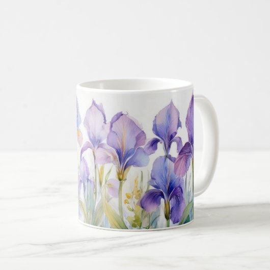 Whispers of Spring – Iris Bloom II Mug Koffiemok (Voorkant rechts)
