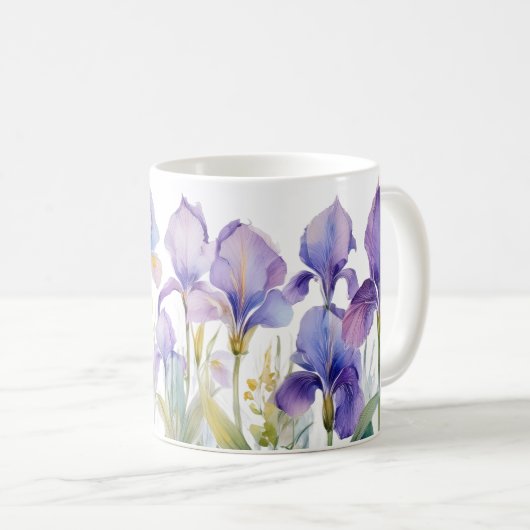 Whispers of Spring – Iris Bloom II Mug Koffiemok (Voorkant rechts)