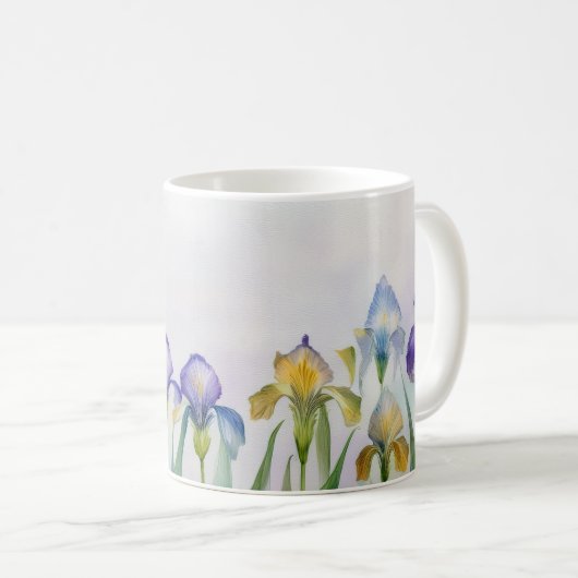 Whispers of Spring – Iris Bloom Mug Koffiemok (Voorkant rechts)