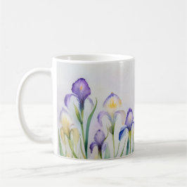 Whispers of Spring – Iris Bloom Mug Koffiemok