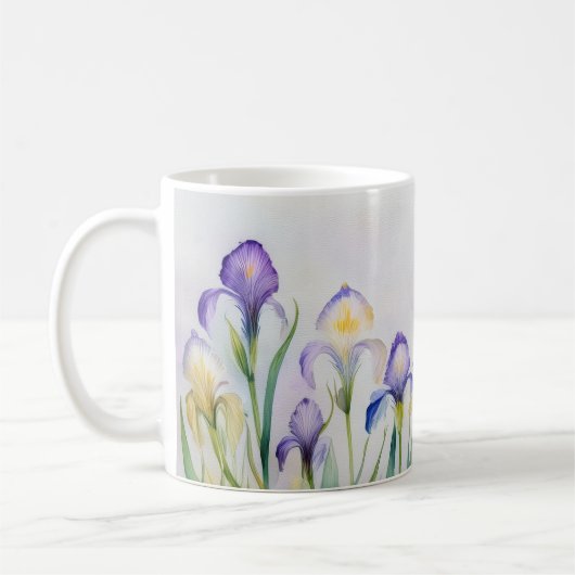 Whispers of Spring – Iris Bloom Mug Koffiemok (Links)