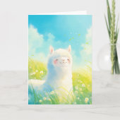 Whispers of Spring met een Alpaca Kaart (Voorkant)