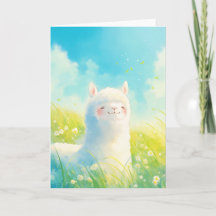 Whispers of Spring met een Alpaca