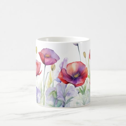 Whispers of Spring – Poppy Bloom Mug Koffiemok (Center)