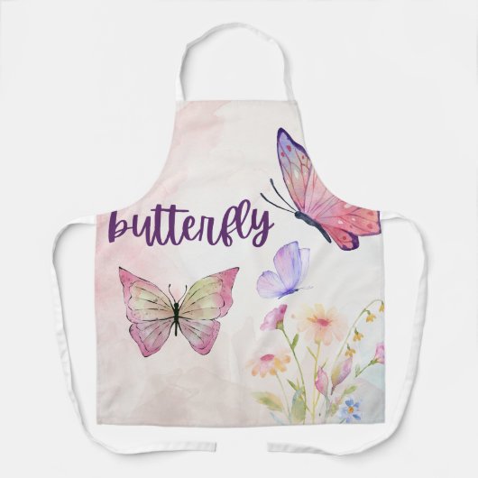 Whispers of Spring: Rozen en vlinders in Harmo Schort (Voorkant)