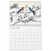 Whispers of Spring – Swallows in Chinese Ink Kalender (Mar 2026)