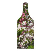 Whispers of Spring: Waterverf Roze Bloesemboom Snijplank (Voorkant)