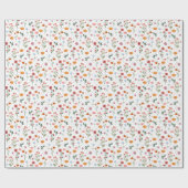 Whispers of Spring: Wildflower Cadeaupapier (Vlak)