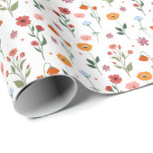 Whispers of Spring: Wildflower Cadeaupapier (Rol Hoek)