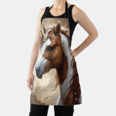 Whispers of the Brown and White Fantasy Unicorn, Schort (Insitu)