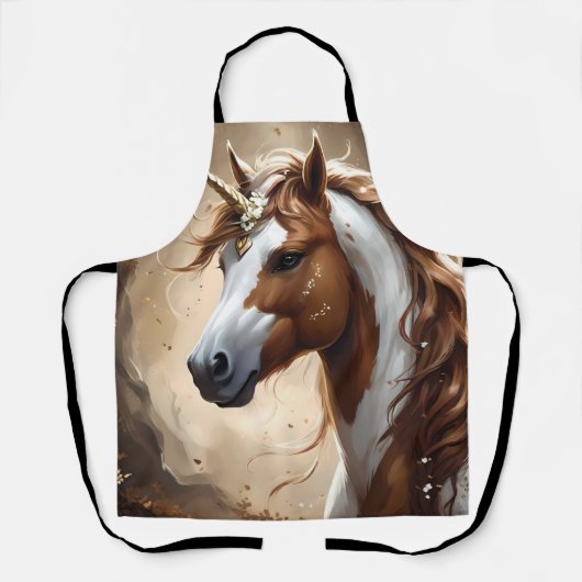 Whispers of the Brown and White Fantasy Unicorn, Schort (Voorkant)