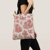 Whispers of the Countryside - Rode Toile Patroon T Tote Bag (Dichtbij)