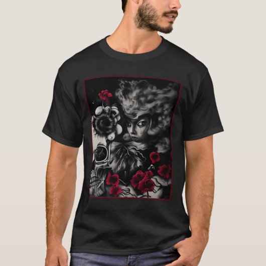 "Whispers of the Crimson Bloom" T-shirt (Voorkant)