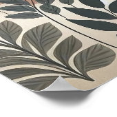 Whispers of the Earth: een minimalistische Boho be Poster (Hoek)