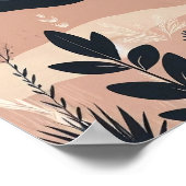 Whispers of the Earth: een minimalistische Boho be Poster (Hoek)