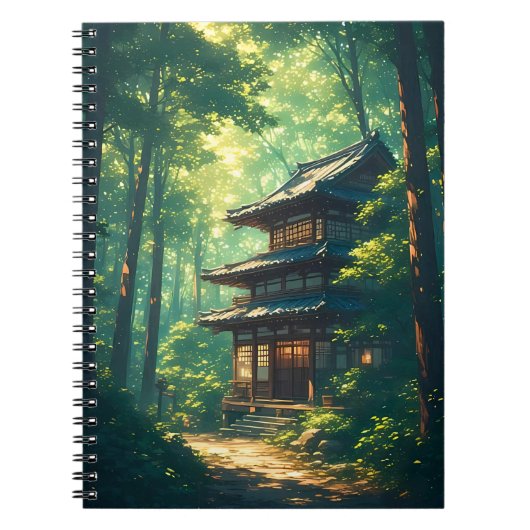 Whispers of the Forest: A Hidden Japanese Retreat Notitieboek (Voorkant)