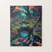 Whispers of the Forest: Koi Puzzle Avontuur Legpuzzel (Verticaal)