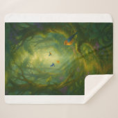 Whispers of the Forest Sherpa Deken (Voorkant (horizontaal))