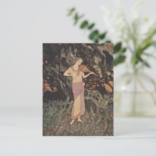 Whispers of the Forest Viool beroemd gemaakt door  Briefkaart (Staand voorkant)