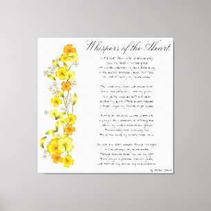 Whispers of the Heart Canvas Afdruk